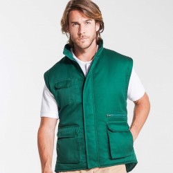 Bodywarmer de travail multipoches coupe-vent, 170 g/m²