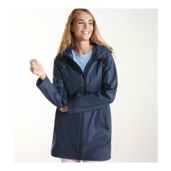Veste imperméable pour femme à capuche fixe avec visière, ​​210 g/m²