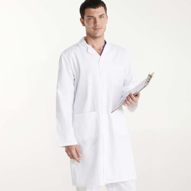 Blouse de service pour homme à manches longues, 195 g/m²