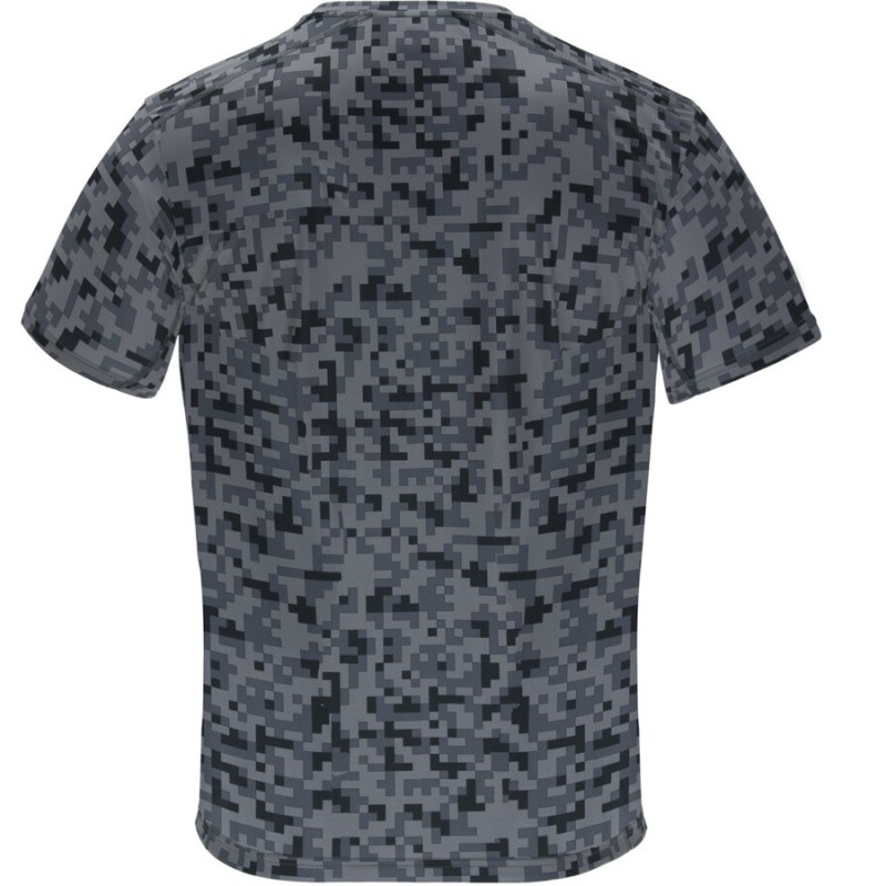 T-shirt de sport en manches courtes avec motifs pixellisés, 140 g/m²