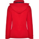 Parka femme col montant avec zip caché ton sur ton, 400 g/m²