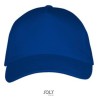 Casquette 5 panneaux en coton épais réglable par boucle métallique, 260 g/m²