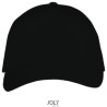 Casquette 5 panneaux en coton épais réglable par boucle métallique, 260 g/m²