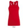 Débardeur femme en coton, bretelles larges, dos nageur, 150 g/m²