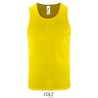 Débardeur de sport homme en polyester effet respirant, 140 g/m²