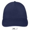 Casquette 5 panneaux en coton brossé léger, visière préformée, scratch, 180 g/m²