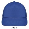 Casquette 5 panneaux en coton brossé léger, visière préformée, scratch, 180 g/m²