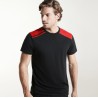 T-shirt homme à manches courtes aux couleurs combinées, 60% coton 40% polyester, 160 g/m²