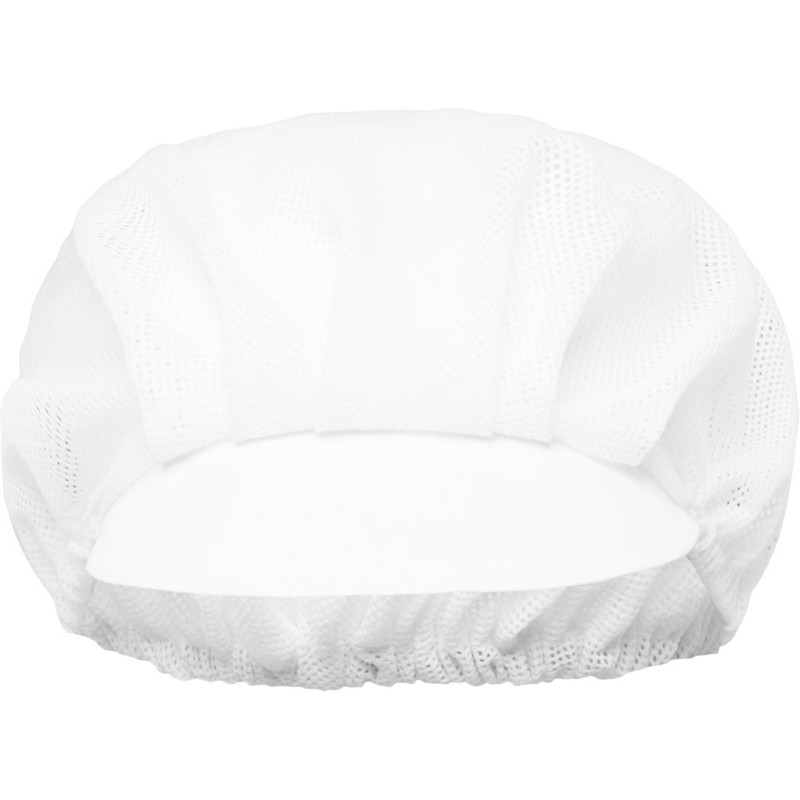 Casquette améliorée, grille recueillant les cheveux et visière rigide, 200 g/m²