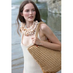 Panier shopping durable en polyester recyclé avec poche intérieure, 18 litres