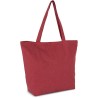 Grand sac cabas K-loop durable avec soufflet en coton recyclé et polyester recyclé, 285 g/m²