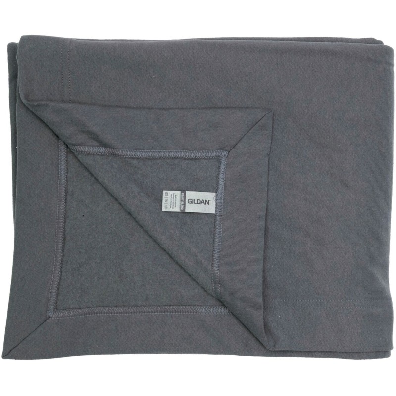 Plaid en polaire, étiquette détachable, fil peigné réduisant le boulochage, 271 g/m²