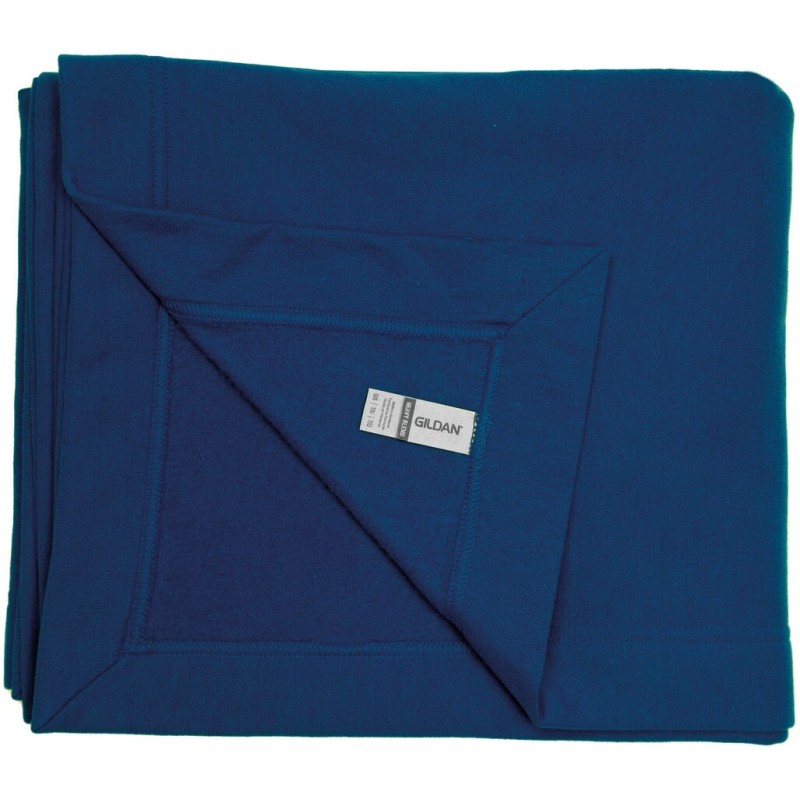 Plaid en polaire, étiquette détachable, fil peigné réduisant le boulochage, 271 g/m²