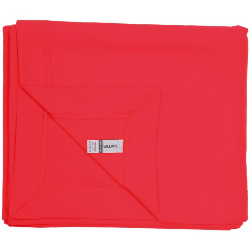 Plaid en polaire, étiquette détachable, fil peigné réduisant le boulochage, 271 g/m²