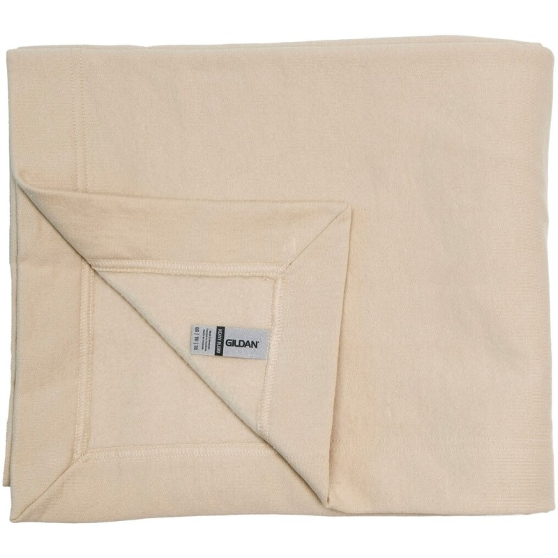 Plaid en polaire, étiquette détachable, fil peigné réduisant le boulochage, 271 g/m²
