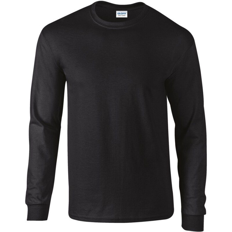 T-shirt manches longues épais, ULTRA coton, bande de propreté épaule à épaule, 200 g/m²