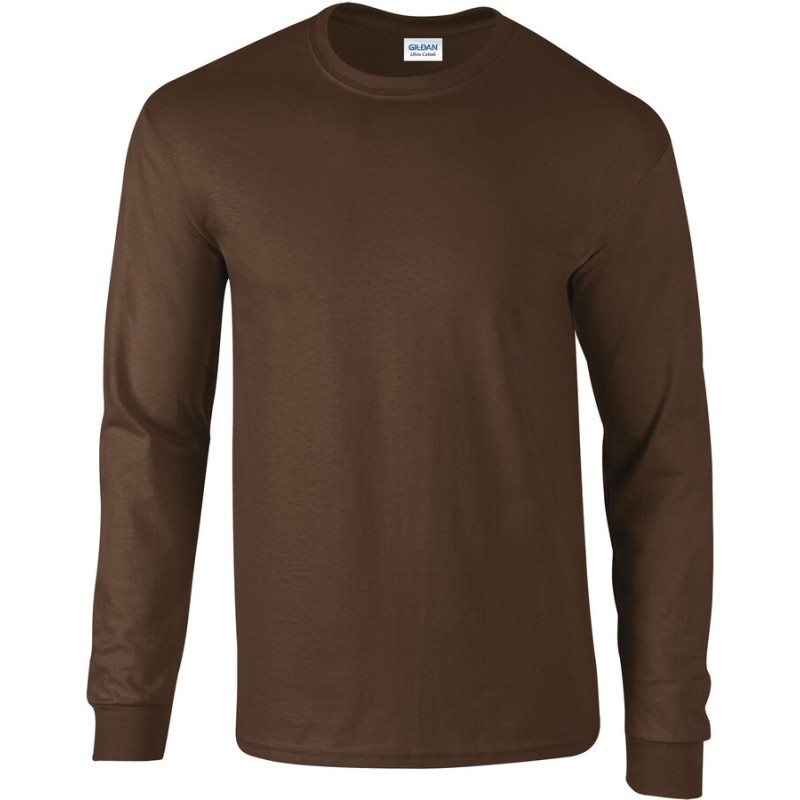 T-shirt manches longues épais, ULTRA coton, bande de propreté épaule à épaule, 200 g/m²