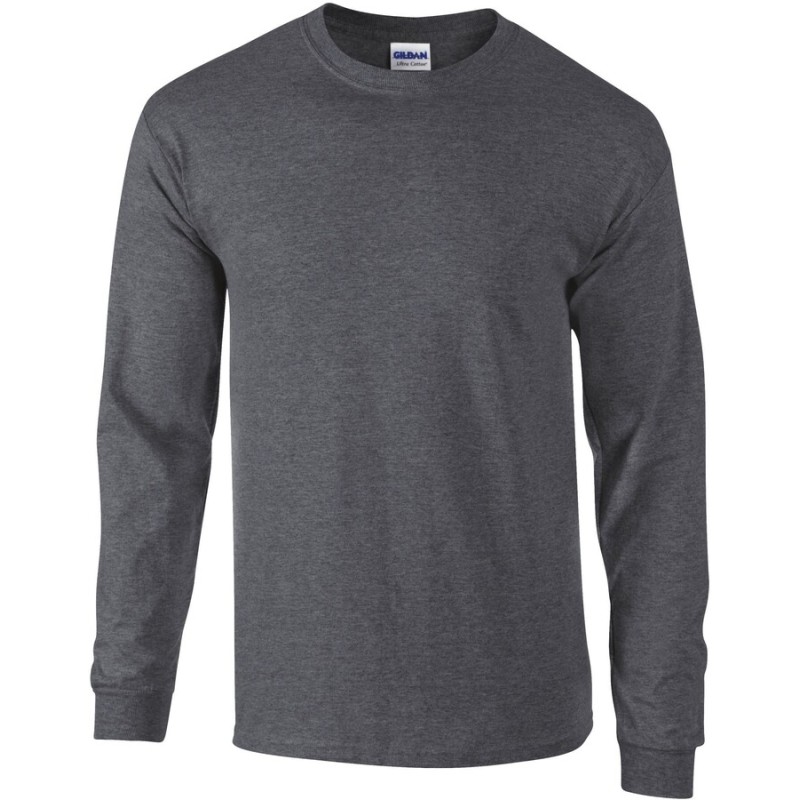 T-shirt manches longues épais, ULTRA coton, bande de propreté épaule à épaule, 200 g/m²