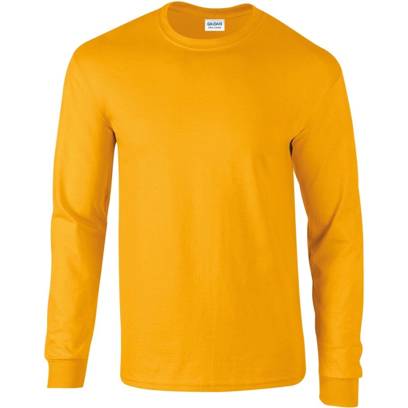 T-shirt manches longues épais, ULTRA coton, bande de propreté épaule à épaule, 200 g/m²
