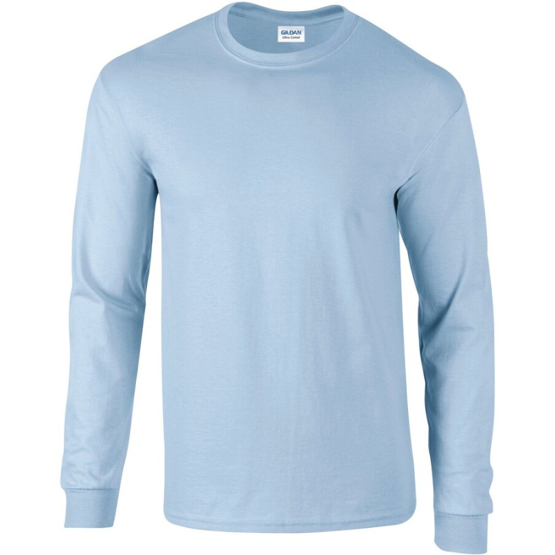 T-shirt manches longues épais, ULTRA coton, bande de propreté épaule à épaule, 200 g/m²