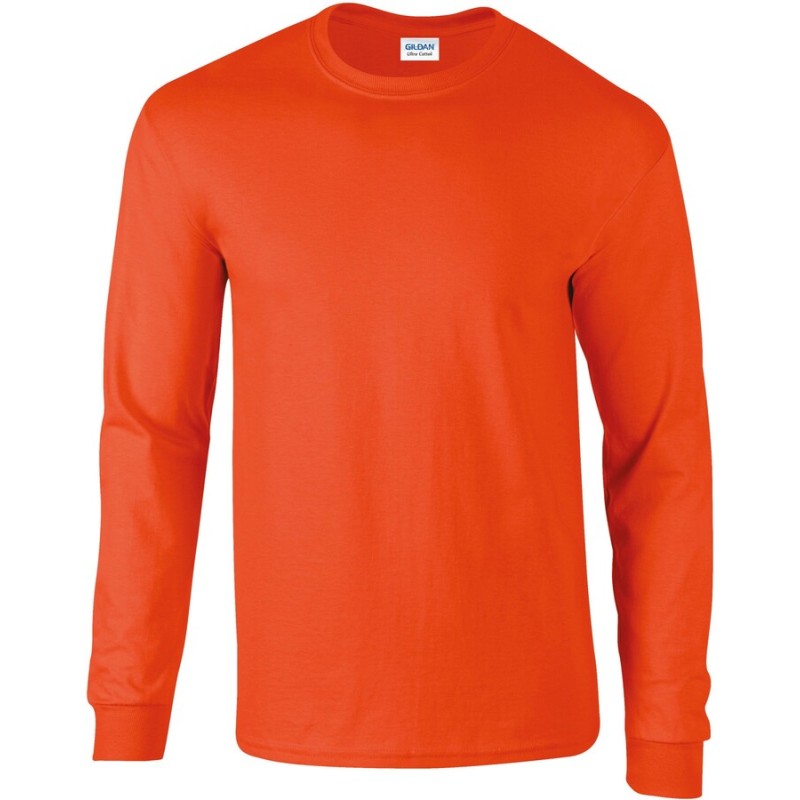 T-shirt manches longues épais, ULTRA coton, bande de propreté épaule à épaule, 200 g/m²