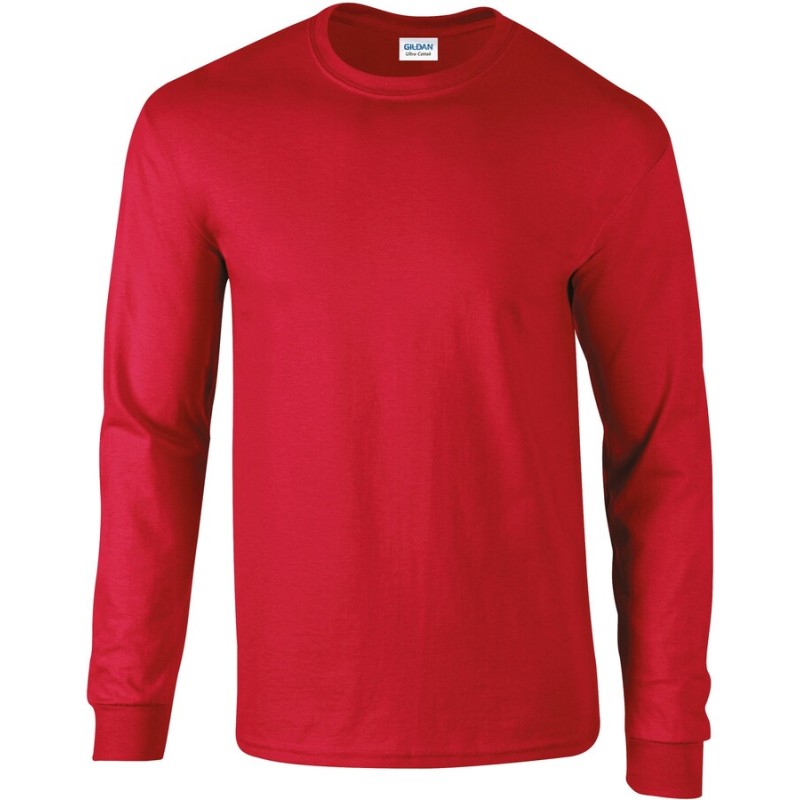 T-shirt manches longues épais, ULTRA coton, bande de propreté épaule à épaule, 200 g/m²