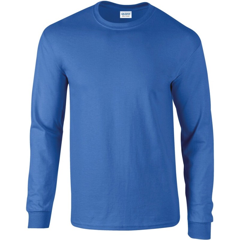 T-shirt manches longues épais, ULTRA coton, bande de propreté épaule à épaule, 200 g/m²