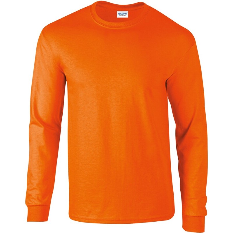 T-shirt manches longues épais, ULTRA coton, bande de propreté épaule à épaule, 200 g/m²