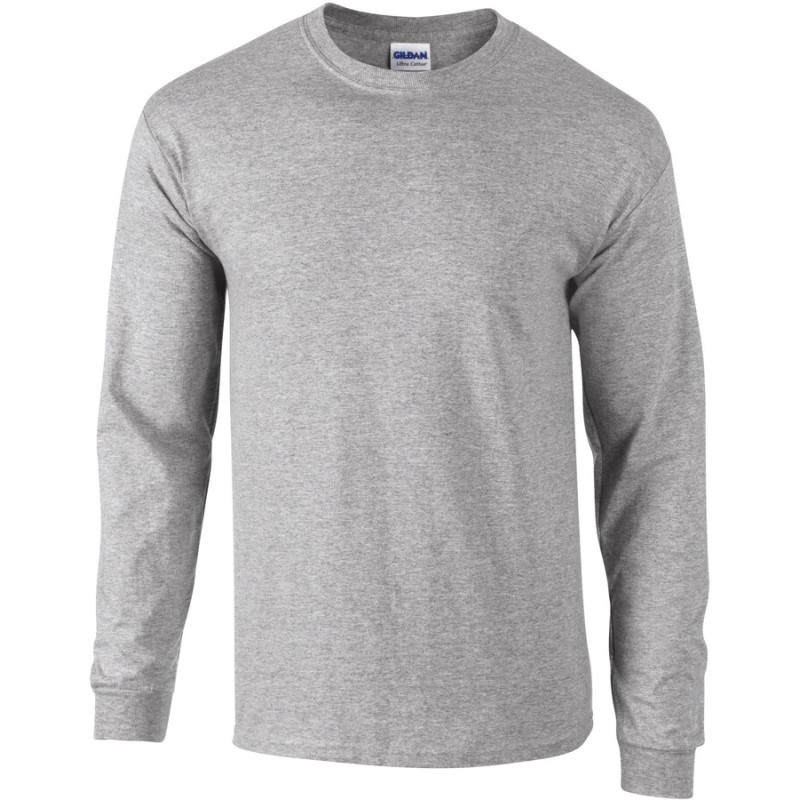 T-shirt manches longues épais, ULTRA coton, bande de propreté épaule à épaule, 200 g/m²