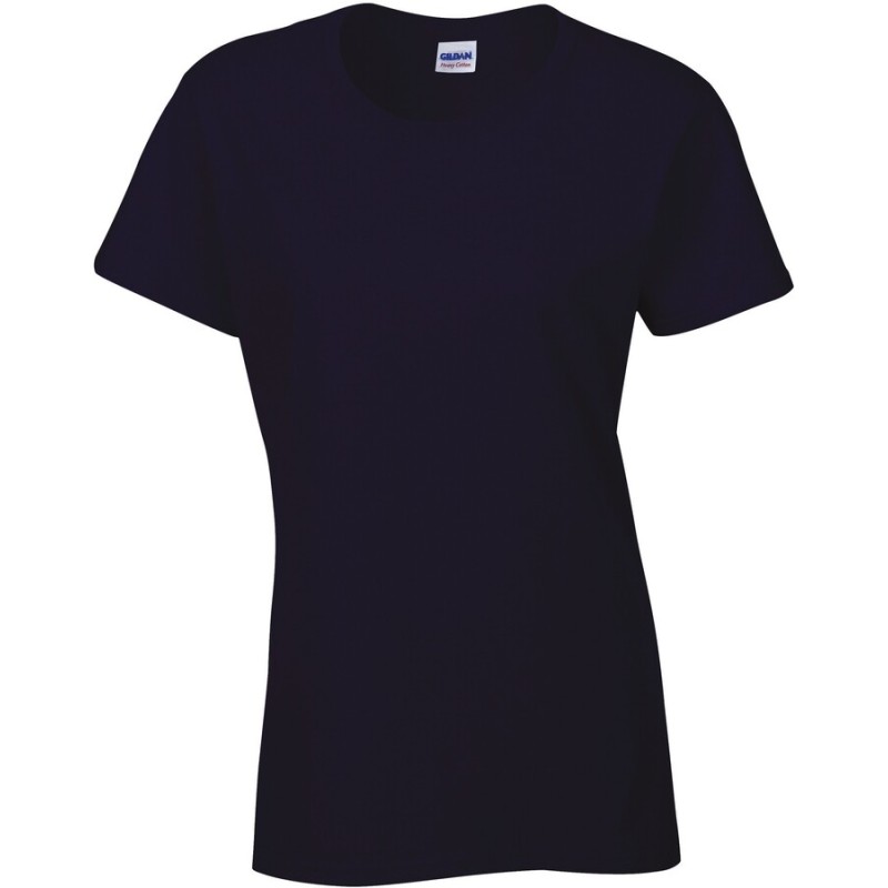 Tee-shirt femme col rond en coton jersey, HEAVY cotton, coupe cintrée, 185 g/m²