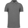 Polo homme en coton biologique piqué NO LABEL, 180 g/m²