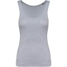 Débardeur femme résistant en coton bio, coupe ajustée, "No Label", 140 g/m²