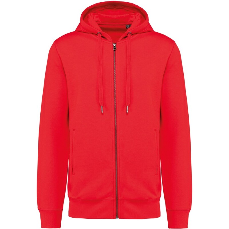 Sweat-shirt French Terry écoresponsable zippé à capuche unisexe (K4008)