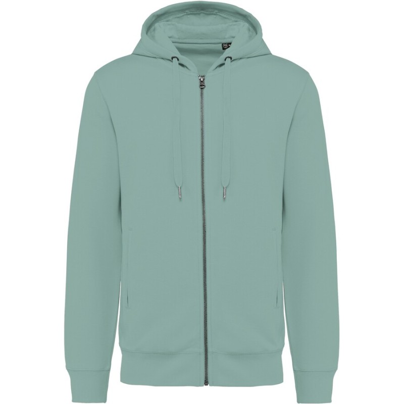 Sweat-shirt French Terry écoresponsable zippé à capuche unisexe (K4008)