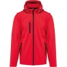 Veste Softshell 3 couches chaude à capuche avec manches amovibles, 300 g/m²
