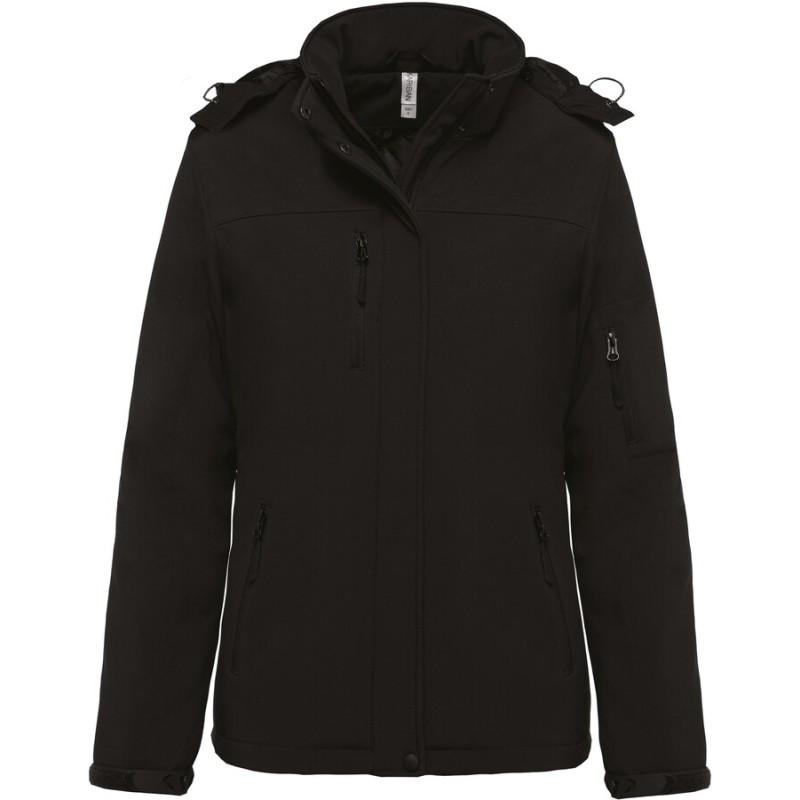 Parka softshell doublée capuche femme (K651)