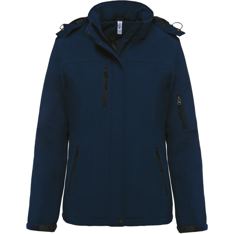 Parka softshell doublée capuche femme (K651)