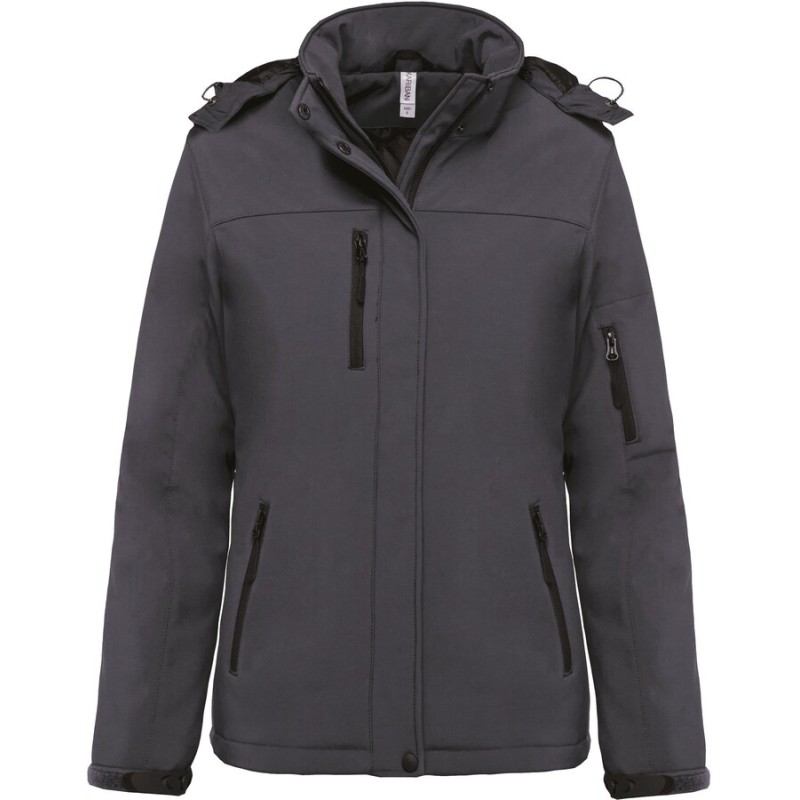 Parka softshell doublée capuche femme (K651)