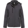 Parka softshell doublée capuche femme (K651)