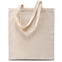 Sac shopping basic anses longues en coton OEKO-TEX, 130 g/m²