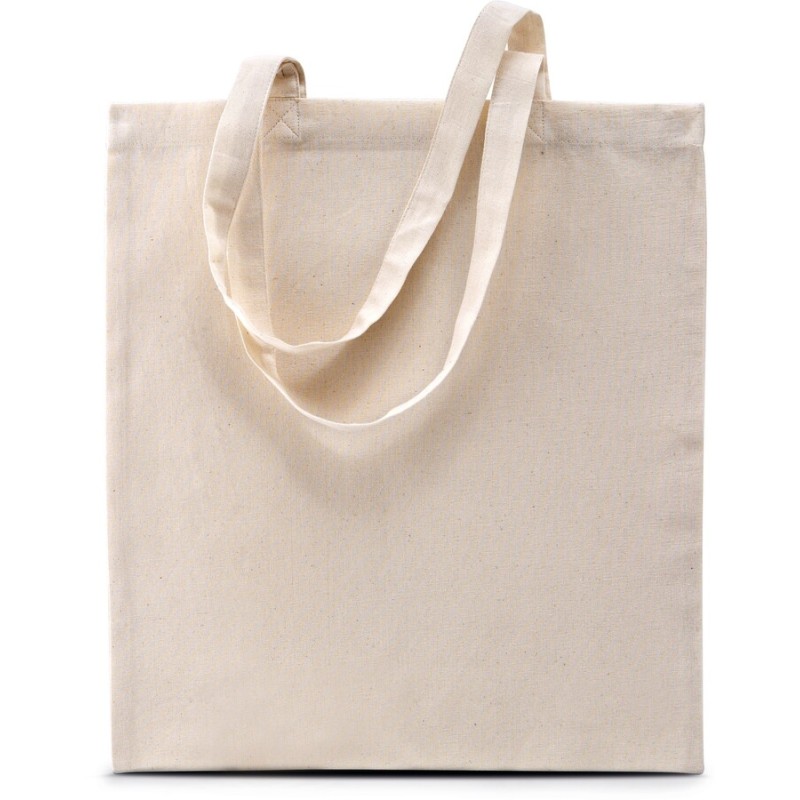 Sac shopping basic anses longues en coton OEKO-TEX, 130 g/m²