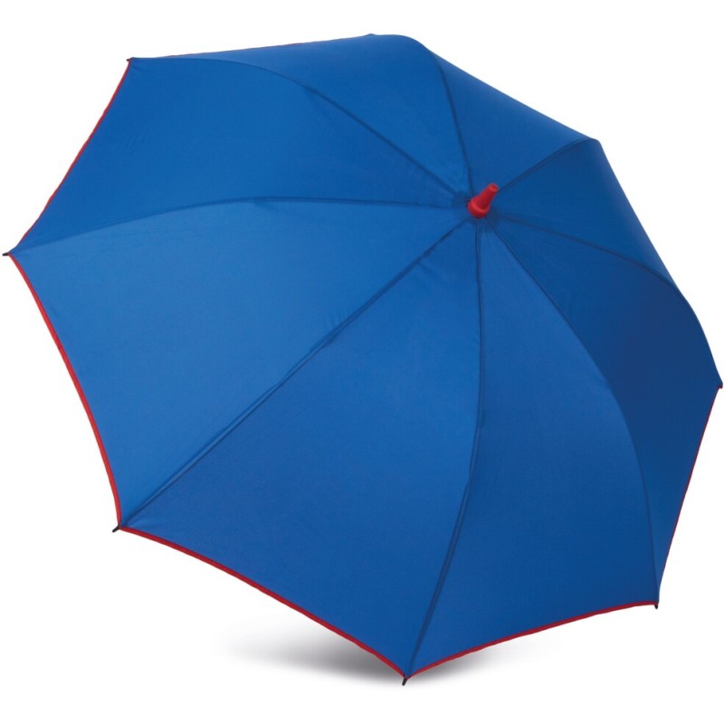 Grand parapluie automatique pour être abrité, poignée et tige en couleur contrastée