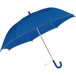Parapluie pour enfant anti-rafale et curseur de sécurité, passepoil réfléchissant