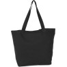 Grand sac cabas K-loop durable avec soufflet en coton recyclé et polyester recyclé, 285 g/m²
