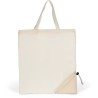 Sac shopping pliable dans sa propre pochette en coton bio