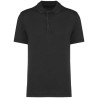 Polo délavé en coton biologique doux, lisse, écologique et éthique NO LABEL, 165 g/m²