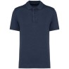 Polo délavé en coton biologique doux, lisse, écologique et éthique NO LABEL, 165 g/m²