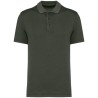 Polo délavé en coton biologique doux, lisse, écologique et éthique NO LABEL, 165 g/m²
