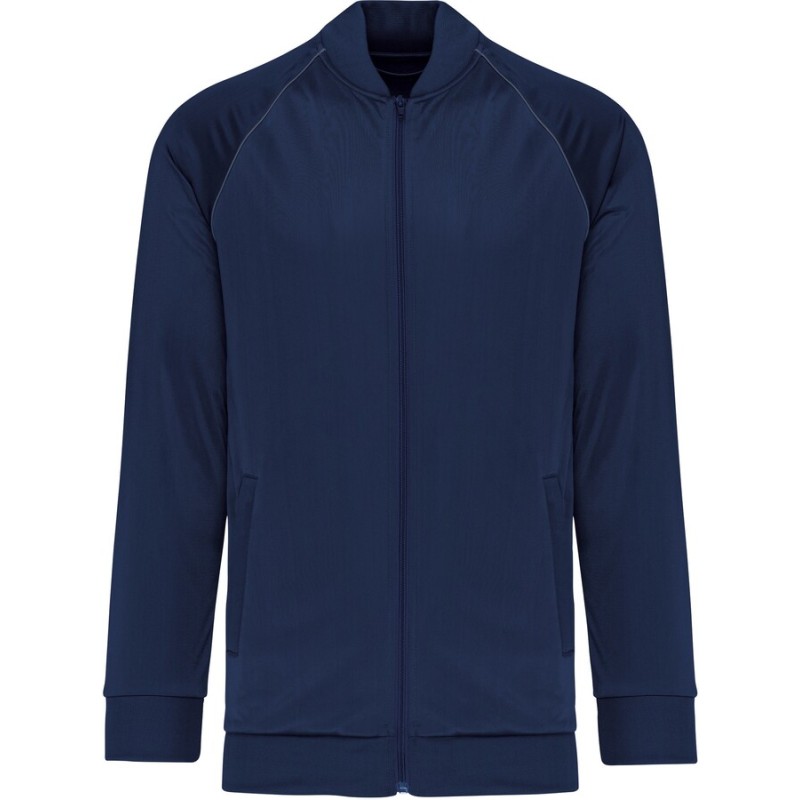 Veste de survêtement zippée avec liseré unisexe (PA384)