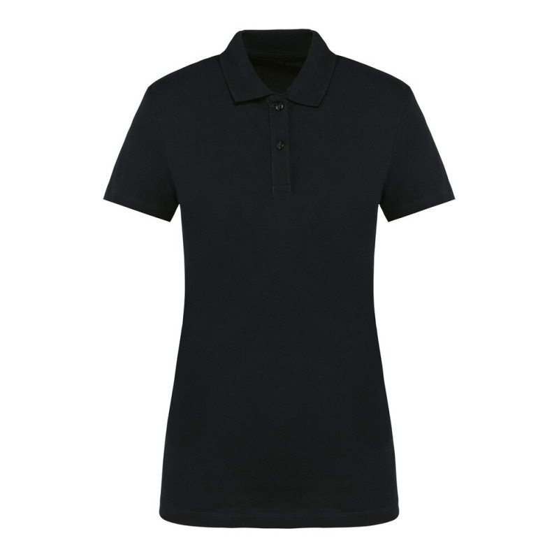Polo femme Supima manches courtes de qualité supérieure, coupe droite, 230 g/m²